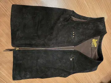 Y2LEATHER 블랙 스웨이드 베스트 사이즈 40 L-XL