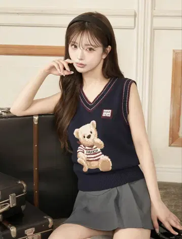 Darich D 베어 니트 베스트