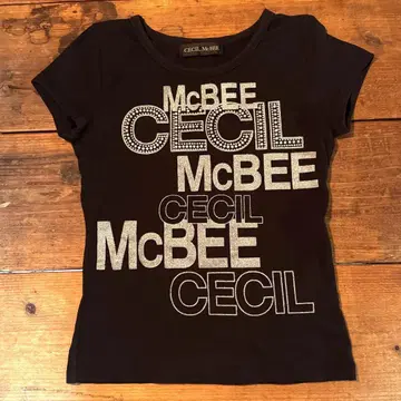 레어 CECIL MCBEE y2k 큐빅 티셔츠 헤이세이 갸루