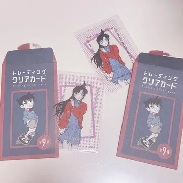 명탐정 코난 트레이딩 클리어 카드 유미란 2장 세트 코난 마츠리