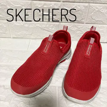 [새상품급] SKECHERS GO WALK 레드 스니커즈 여성용 US6