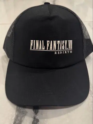FINAL FANTASY VII REBIRTH 블랙 메쉬 캡