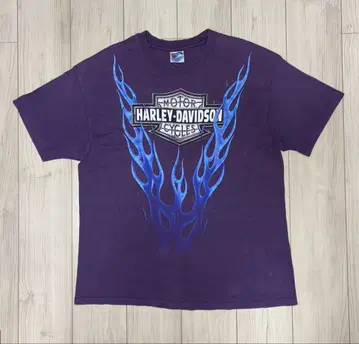XL Harley-Davidson 파이어 프레임 빈티지 티셔츠