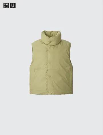[새상품급] UNIQLO 퍼프 테크 퀼트 베스트 GREEN