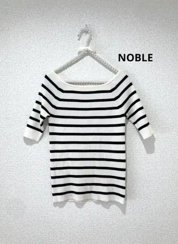 NOBLE 보더 니트탑