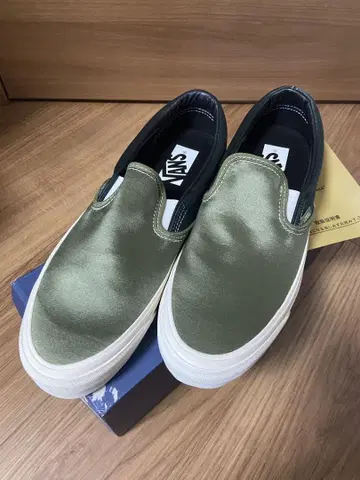 VANS LX 98 올리브 새틴 슬립온