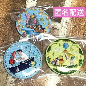 디즈니 자수 캔뱃지 아리엘 곰돌이 푸, 덤보