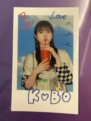 노기자카46 쿠보 시오리 NOGI CAFE 노기 카페 폴라로이드풍 스티커