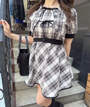 evelyn 더블 리본 롬퍼스