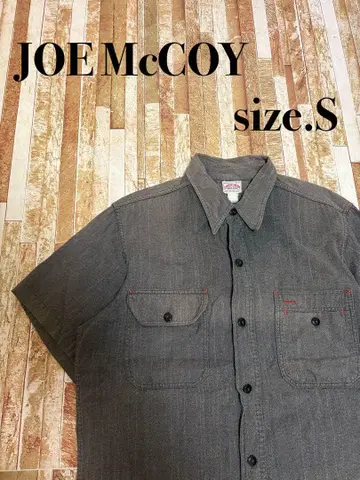 JOE McCOY 반팔 셔츠 S 사이즈 상당 아메카지 캐주얼 구제 의류