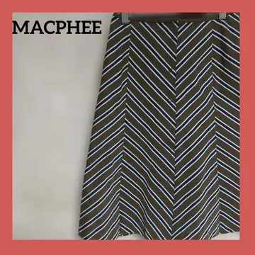 MACPHEE 셰브론 패턴 스커트 36 일본제 투모로우랜드