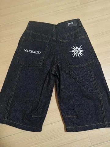 NoREMID RIGIT BAGGY JORTS-BLACK