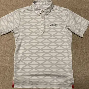 Titleist 기하학 무늬 피케 셔츠 사이즈 S