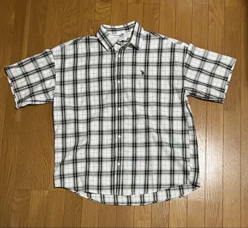 U.S. POLO ASSN. 반팔 셔츠 L 체크 무늬