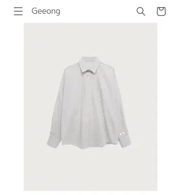 Geeong stripe sheer shirt ( gray )