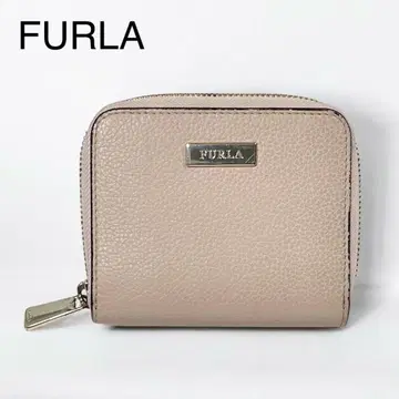 FURLA 훌라 컴팩트 월렛 라운드 지퍼 접이식 지갑