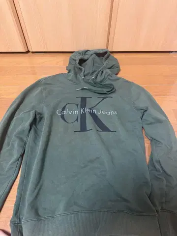 Calvin Klein Jeans 후드티 M 올리브 그린