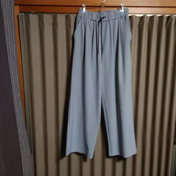 새상품급 야마다야 세미 와이드 팬츠 그레이