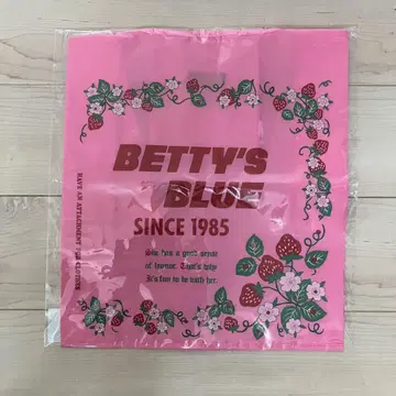 베티스 블루 쇼핑백 패턴 에코백 핑크