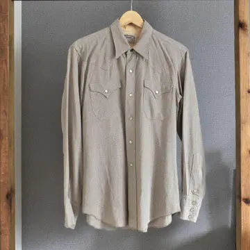 1950s 'H BAR C' 카스리 패턴 웨스턴 셔츠