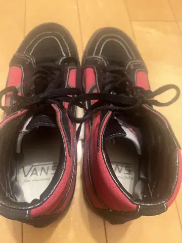 VANS RETRO 30주년 기념 모델 스케이트 하이 27cm 블랙 레드