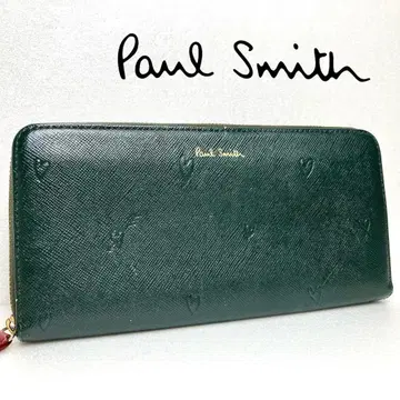 내부 새상품급 Paul Smith 장지갑 라운드 지퍼 스미시 하트