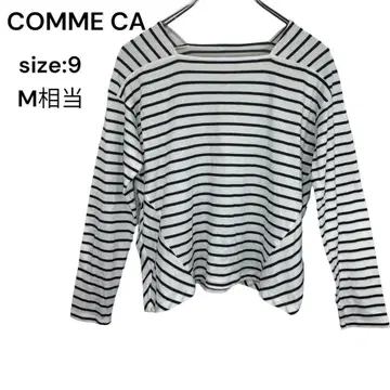 꼼사 COMME CA 셔츠 긴팔 보더 9 멋 봄 가을