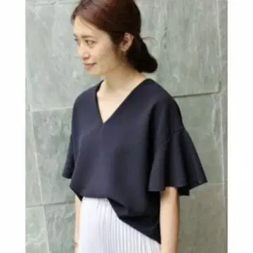 택 포함 새상품 이에나 IENA 소매 플레어 반팔 티셔츠