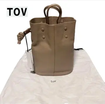 [미사용 새상품] 토브 TOV 2way 핸드백 복조리 베이지