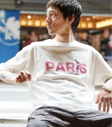 EVANGELION PARIS SAINT-GERMAIN T셔츠 화이트