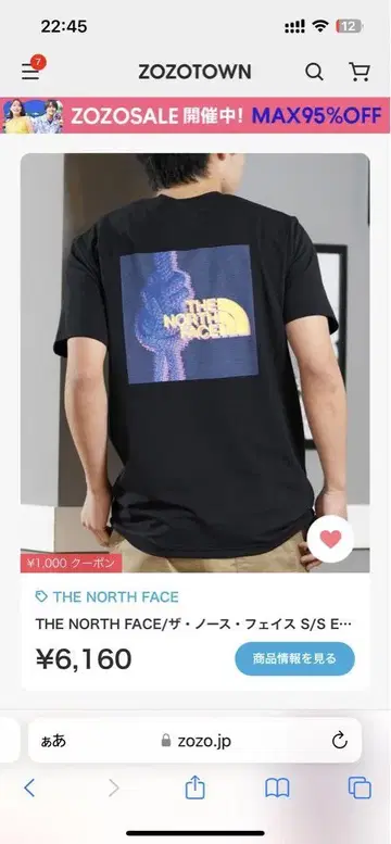 THE NORTH FACE 티셔츠 블랙