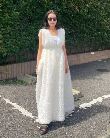 Bibiy. NOELLE SHEER DRESS