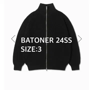 BATONER 드라이버 니트 24ss size:3