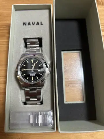 NAVAL 오토매틱 손목시계 블랙
