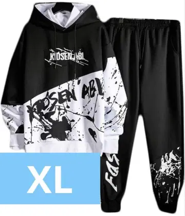 [새 상품] 후드티 상하의 세트 남성용 캐주얼 저지 봄/가을/겨울 XL