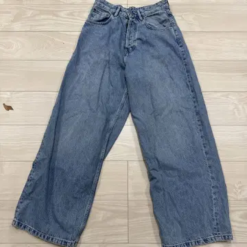 ZARA 배기 데님 핏 S 사이즈 블루