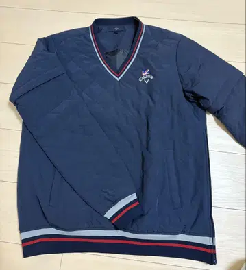 Callaway 네이비 V넥 트레이너 L