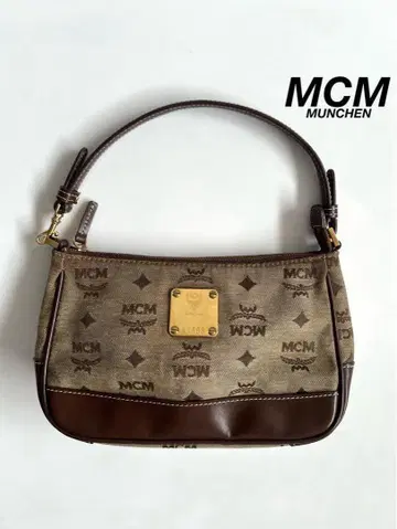 MCM VISETOS MONOGRAM LOGO HAND BAG PORCH