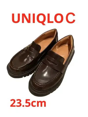 UNIQLOC 다크 브라운 로퍼 통굽