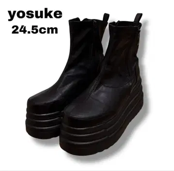 [ yosuke ] 통굽 스니커즈 통굽 부츠 24.5cm