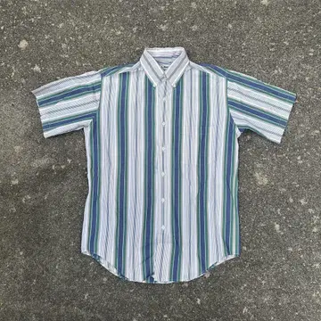 90s 90년대 L.L.Bean 반팔 셔츠 스트라이프 선착순