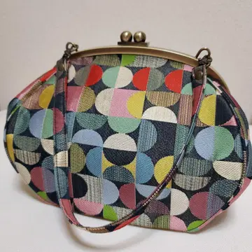 AYANOKOJI 핸드백 기하학 패턴 가마구치