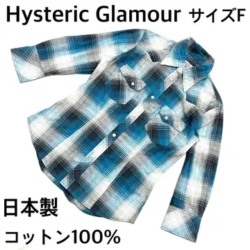 새상품급 Hysteric Glamour 일본제 체크 셔츠 코튼 100%
