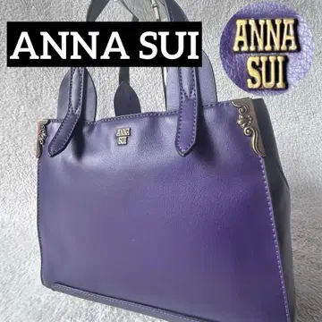 컨디션 최상 ANNA SUI 안나수이 가죽 토트백 자립 숄더 가능