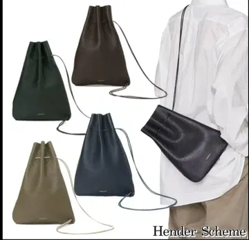 Hender Scheme 가죽 숄더백 zacc 복조리