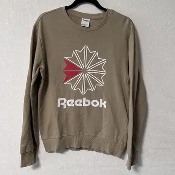 Reebok 베이지 트레이너 크루넥 맨투맨 리복