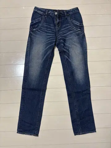 Johnbull 다크 블루 데님 슬림 핏