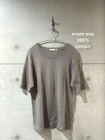 evam eva 100% cotton 시어 니트 티셔츠