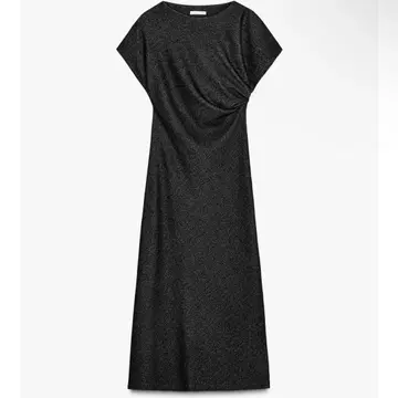 ZARA 드레이프 디테일 미디 원피스