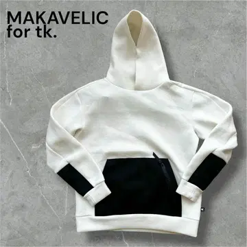 마카벨릭 후드티 남성용 L 사이즈 MAKAVELIC 흑백